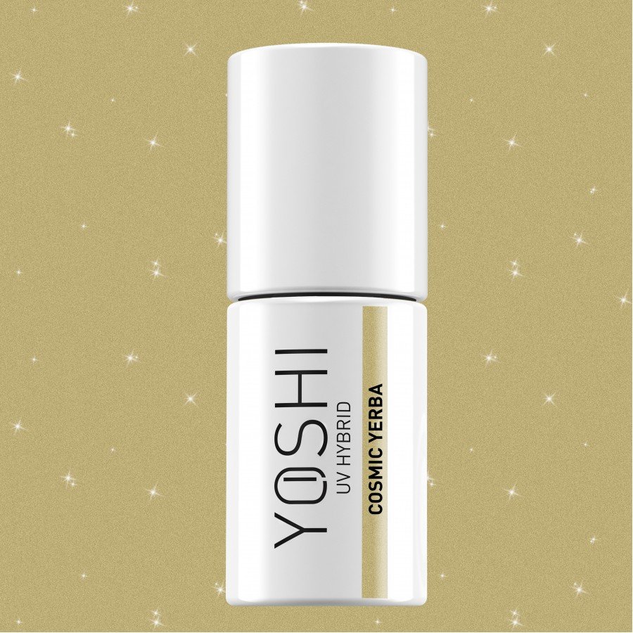 Gel Polish UV Hybrid Cosmic Yerba 6ml - 310 | Yoshi | Gold Gel Polish UV Hybrid Cosmic Yerba 6ml - 310 - Image 4