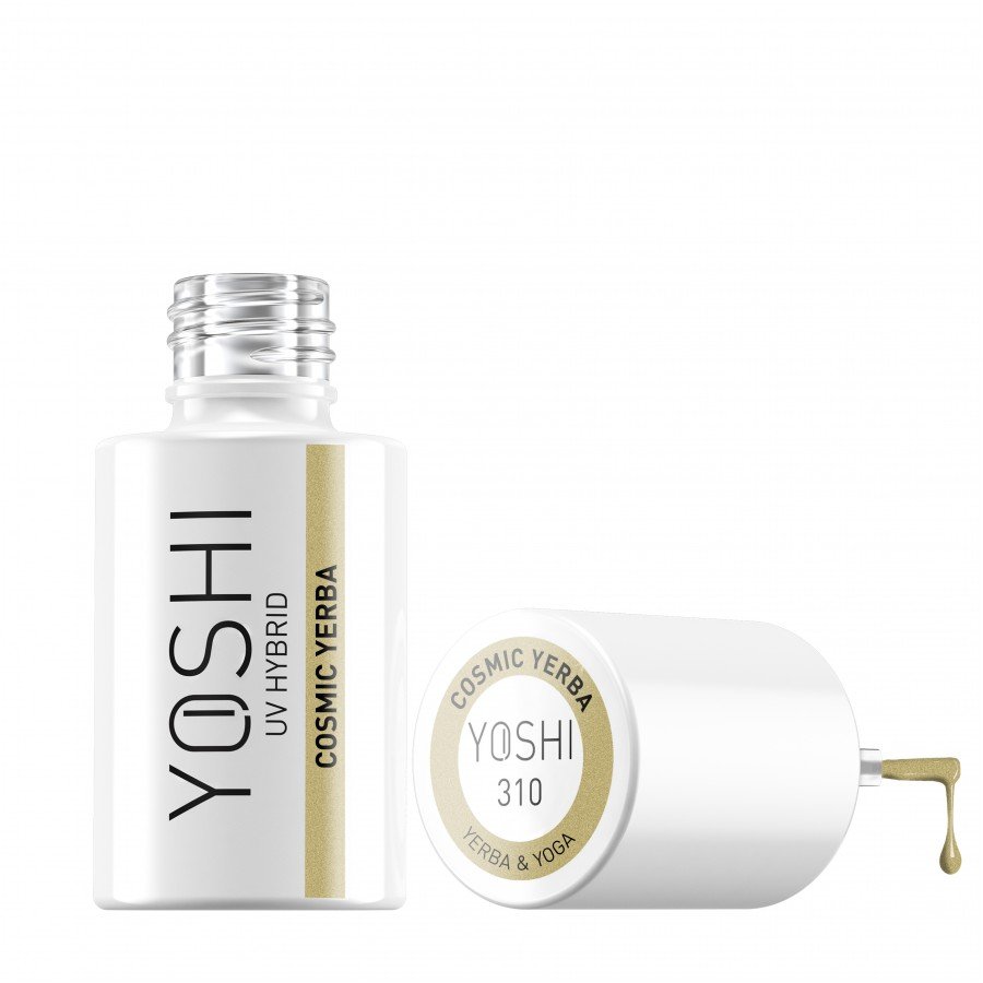 Gel Polish UV Hybrid Cosmic Yerba 6ml - 310 | Yoshi | Gold Gel Polish UV Hybrid Cosmic Yerba 6ml - 310 - Image 5