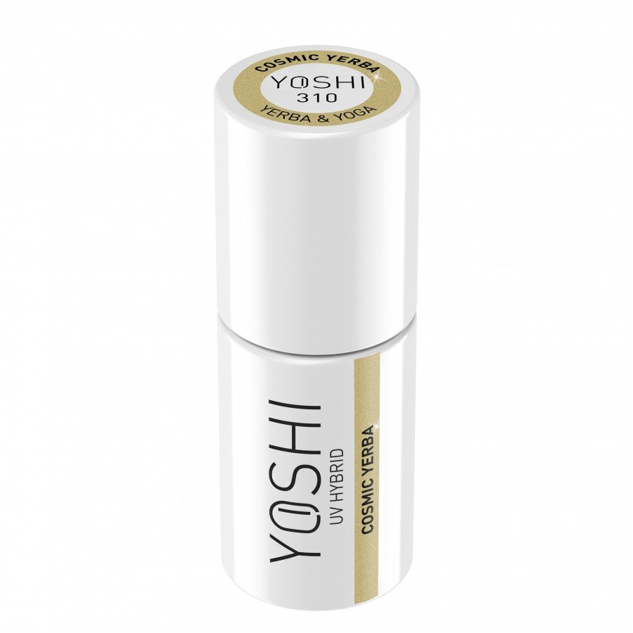 Gel Polish UV Hybrid Cosmic Yerba 6ml - 310 | Yoshi | Gold Gel Polish UV Hybrid Cosmic Yerba 6ml - 310 - Image 6