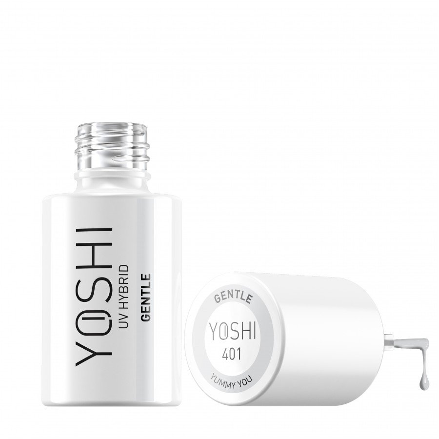 Gel Polish UV Hybrid Gentle 6 ml - 401 | Yoshi | Grey Gel Polish UV Hybrid Gentle 6 ml - 401 - Image 4
