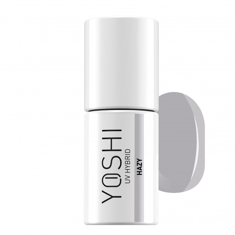 Gel Polish UV Hybrid Hazy 6 ml - 402 | Yoshi | Grey Gel Polish UV Hybrid Hazy 6 ml - 402