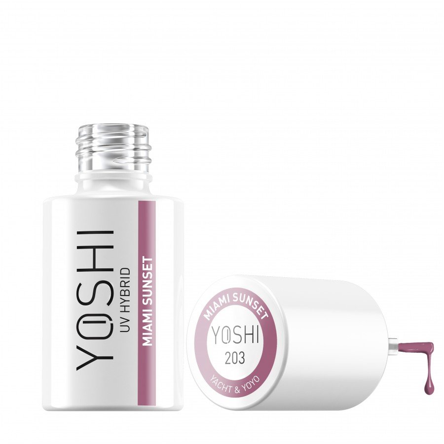 Gel Polish UV Hybrid Miami Sunset 6 ml - 203 | Yoshi | Pink Gel Polish UV Hybrid Miami Sunset 6 ml - 203 - Image 5