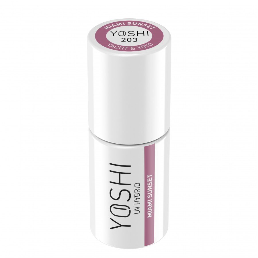 Gel Polish UV Hybrid Miami Sunset 6 ml - 203 | Yoshi | Pink Gel Polish UV Hybrid Miami Sunset 6 ml - 203 - Image 6