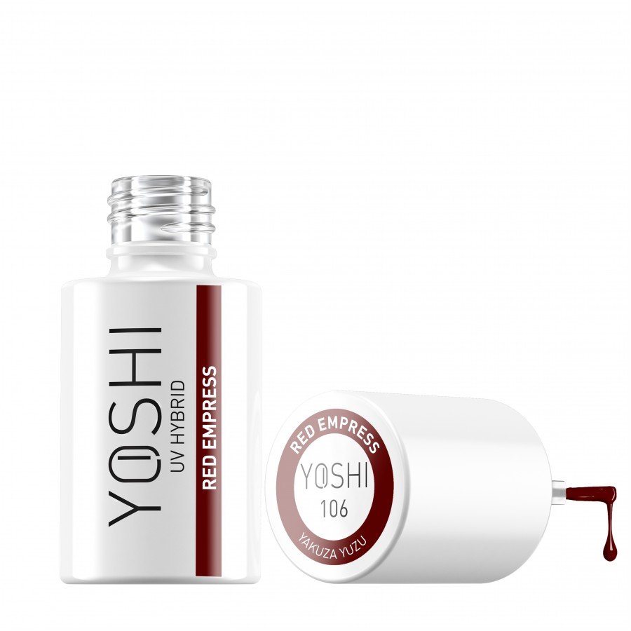 Gel Polish UV Hybrid Red Empress 6 ml - 106 | Yoshi | Red Gel Polish UV Hybrid Red Empress 6 ml - 106 - Image 5