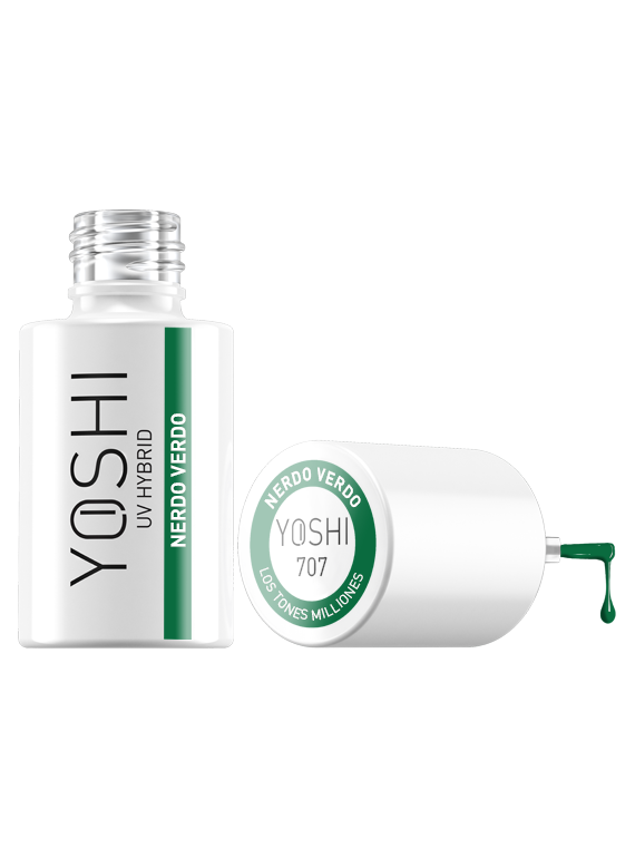 Gel Polish UV Hybrid Nerdo Verdo 6 ml - 707 | Yoshi | Green Gel Polish UV Hybrid Nerdo Verdo 6 ml - 707 - Image 4