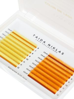 Matte Volume Lashes C/0.07 Mix Color Me Lash Collection™ Havana Yellow/Florida Orange