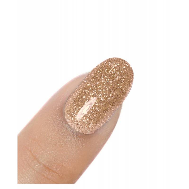 Gel Polish UV Hybrid Precious Bronze 8 ml – H067 | La Femme | Glitter Gel Polish UV Hybrid Precious Bronze 8 ml – H067 - Image 2