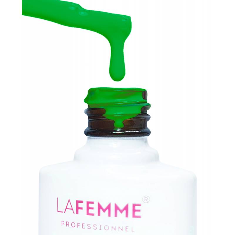 Gel Polish UV Hybrid Wild Attitude 8 ml – H335 | La Femme | Green Gel Polish UV Hybrid Wild Attitude 8 ml – H335 - Image 3