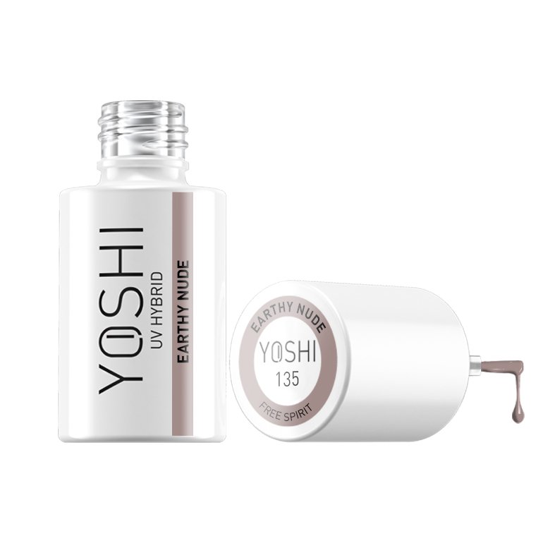 Gel Polish UV LED Earthy Nude 6 ml – 135 | Yoshi | Brown Gel Polish UV LED Earthy Nude 6 ml – 135 - Image 4