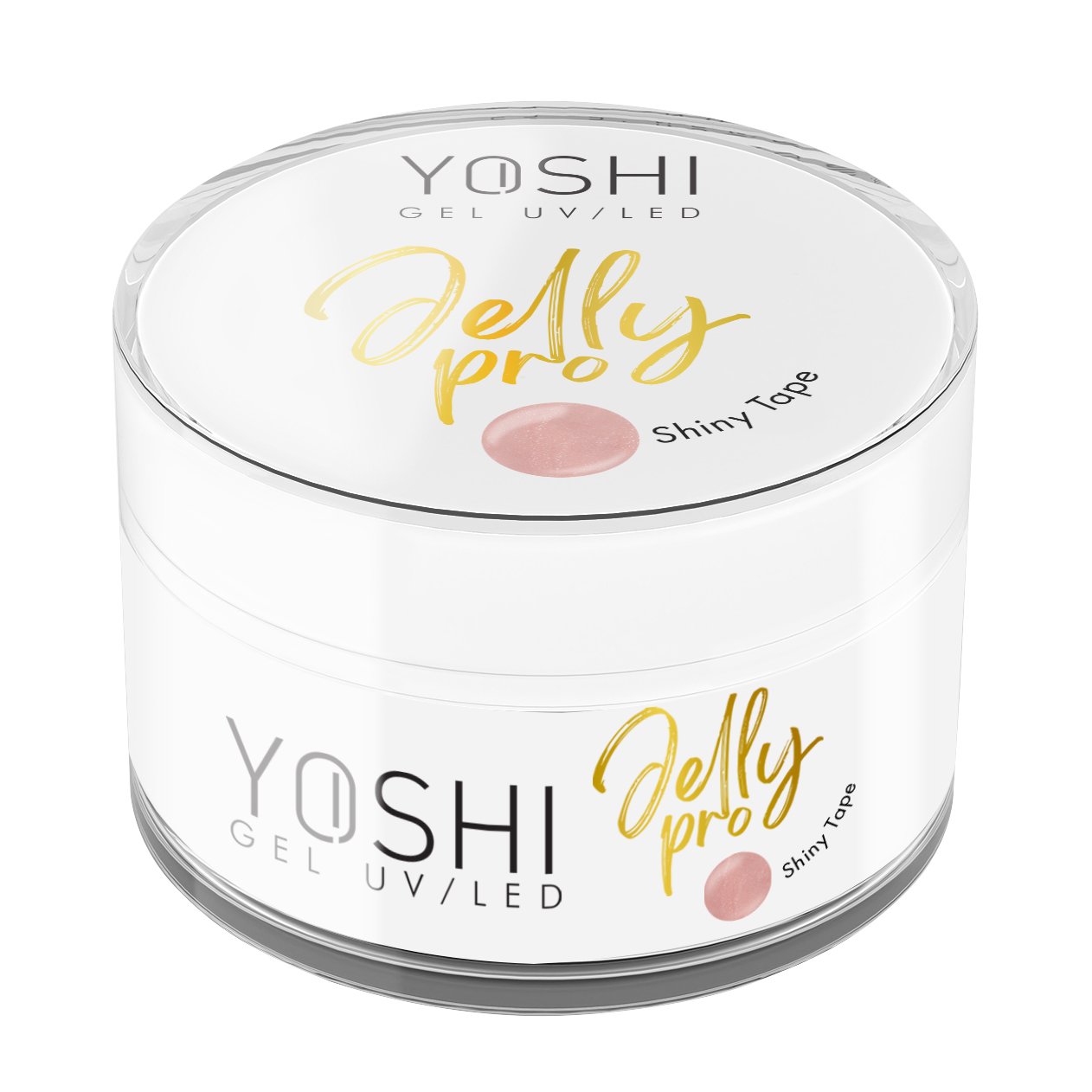 Builder Gel Jelly PRO Gel UV LED Shiny Tape 50 ml | Yoshi | Glitter Builder Gel Jelly PRO Gel UV LED Shiny Tape 50 ml - Image 5