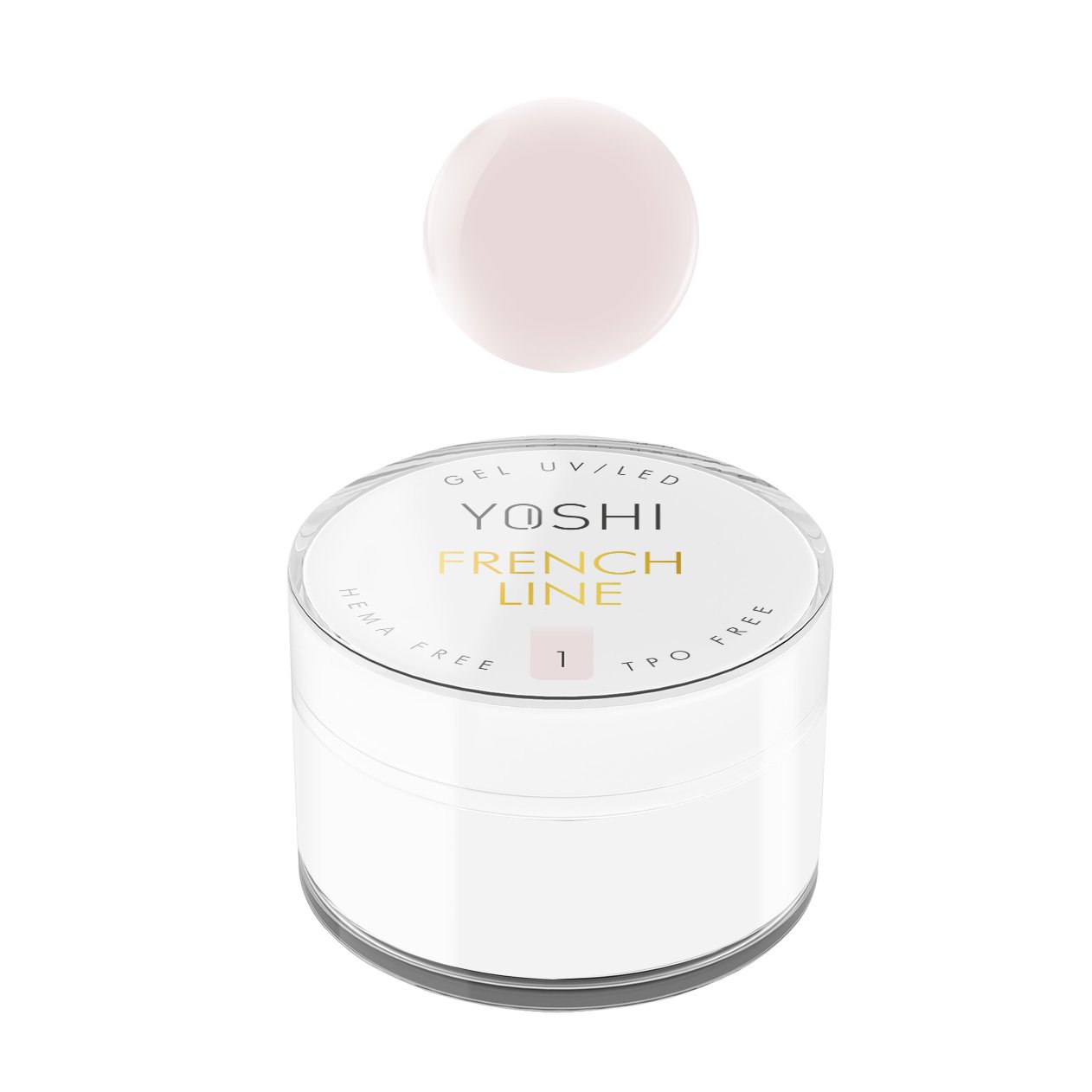 French Line GEL UV LED No 1 15ml | Yoshi | Pink French Line GEL UV LED No 1 50 ml