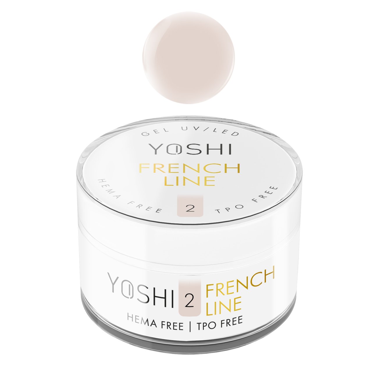 French Line GEL UV LED No 2 50 ml | Yoshi | Pink French Line GEL UV LED No 2 50 ml