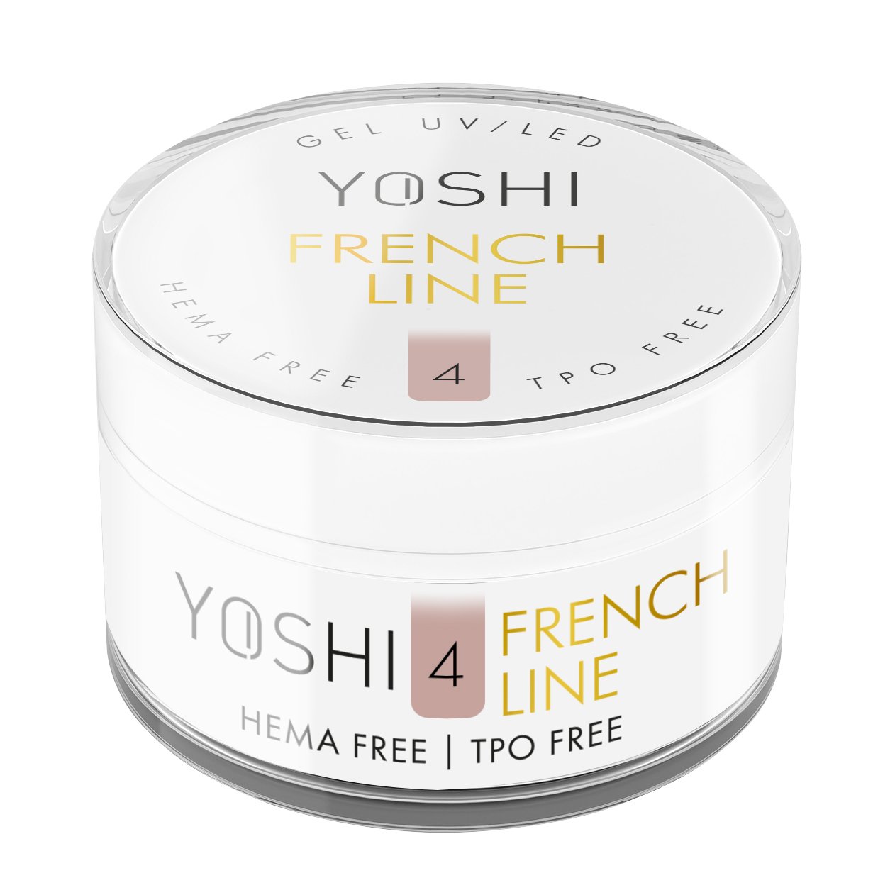 French Line GEL UV LED No 4 50 ml | Yoshi | Beige French Line GEL UV LED No 4 50 ml - Image 5