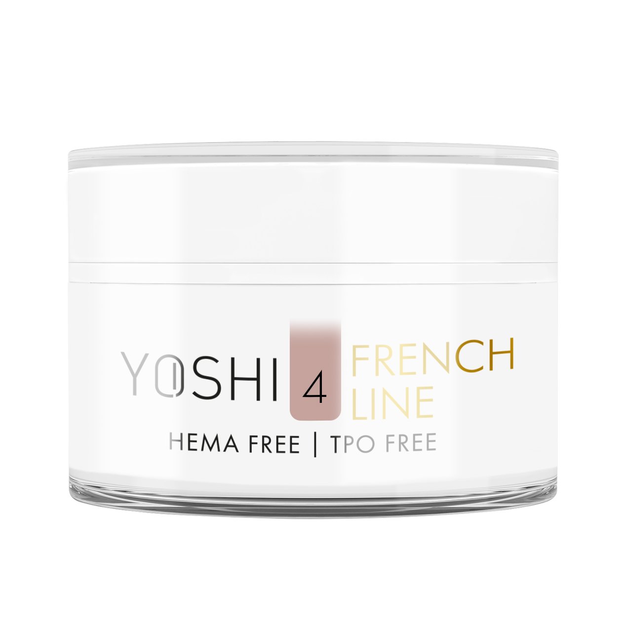 French Line GEL UV LED No 4 50 ml | Yoshi | Beige French Line GEL UV LED No 4 50 ml - Image 4