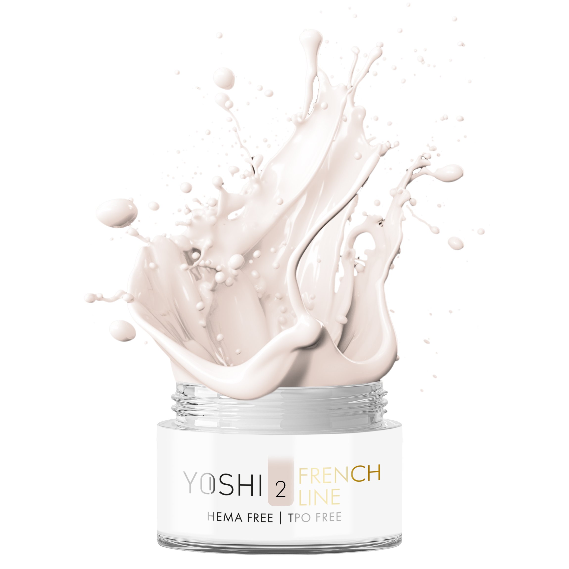 French Line GEL UV LED No 2 50 ml | Yoshi | Pink French Line GEL UV LED No 2 50 ml - Image 2