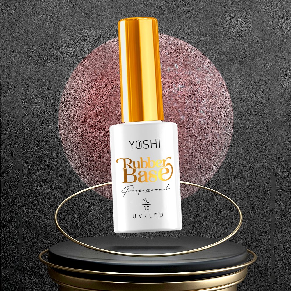 YOSHI Rubber Base UV Hybrid No10 10 ml | Yoshi | Glitter YOSHI Rubber Base UV Hybrid No10 10 ml - Image 5