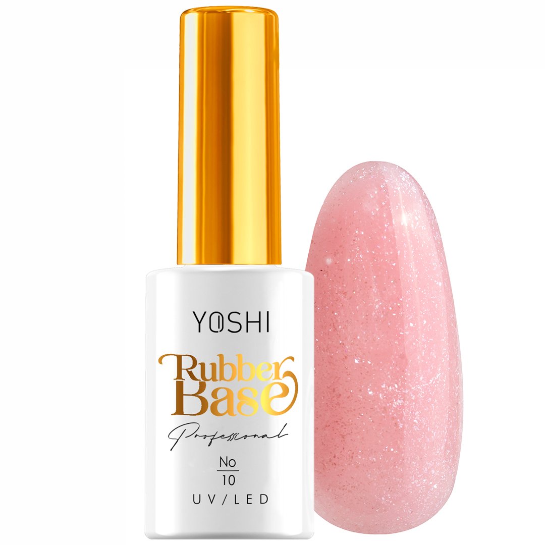 YOSHI Rubber Base UV Hybrid No10 10 ml | Yoshi | Glitter YOSHI Rubber Base UV Hybrid No10 10 ml - Image 2