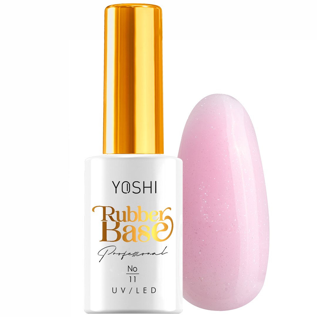 YOSHI Rubber Base UV Hybrid No11 10 ml | Yoshi | Glitter YOSHI Rubber Base UV Hybrid No11 10 ml - Image 2