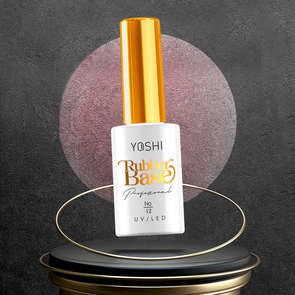 YOSHI Rubber Base UV Hybrid No12 10 ml | Yoshi | Glitter YOSHI Rubber Base UV Hybrid No12 10 ml - Image 5