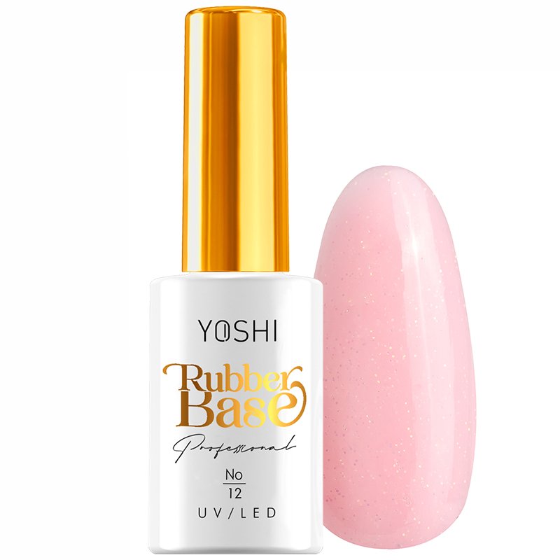 YOSHI Rubber Base UV Hybrid No12 10 ml | Yoshi | Glitter YOSHI Rubber Base UV Hybrid No12 10 ml - Image 2