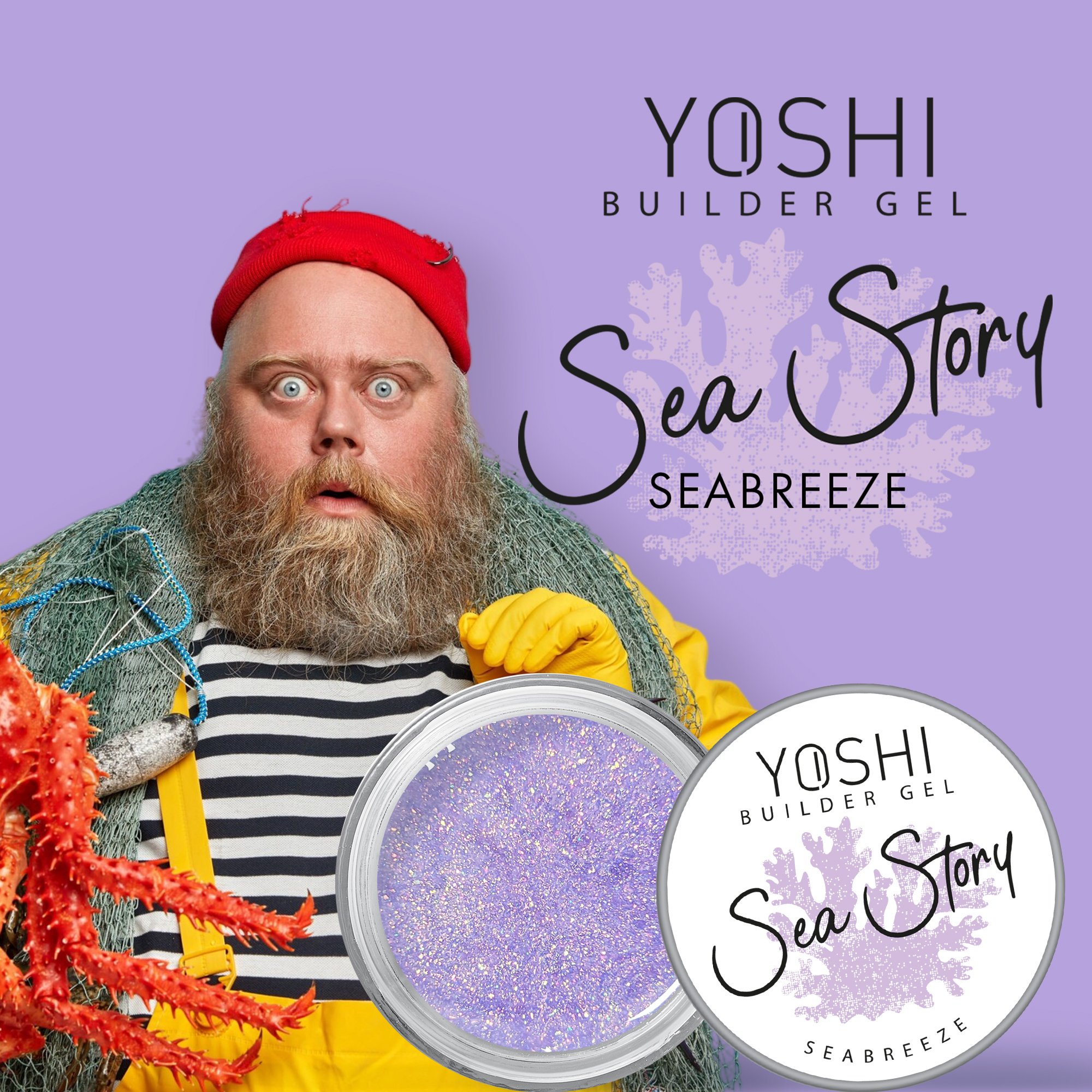 Sea Story Gel UV LED Seabreeze 15 ml | Yoshi | Glitter Sea Story Gel UV LED Seabreeze 15 ml - Image 6