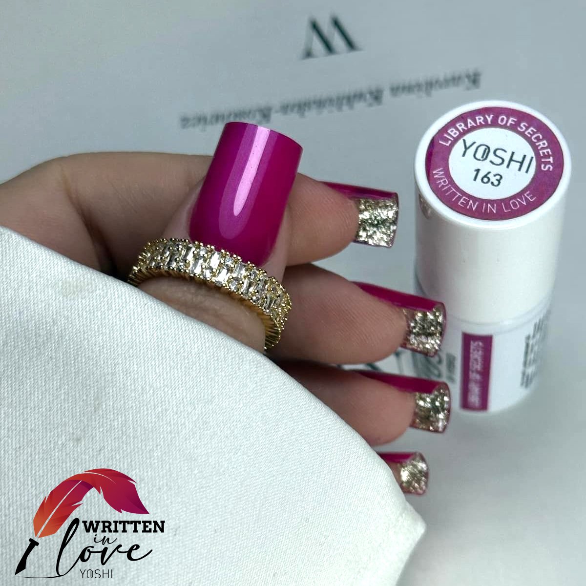 Gel Polish UV LED Library of Secrets 6 ml – 163 | Yoshi | Pink Gel Polish UV LED Library of Secrets 6 ml – 163 - Image 5