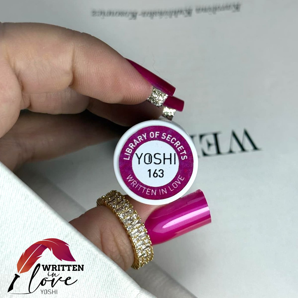Gel Polish UV LED Library of Secrets 6 ml – 163 | Yoshi | Pink Gel Polish UV LED Library of Secrets 6 ml – 163 - Image 6